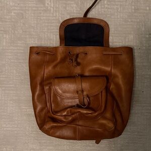 Madewell Tan Leather Backpack